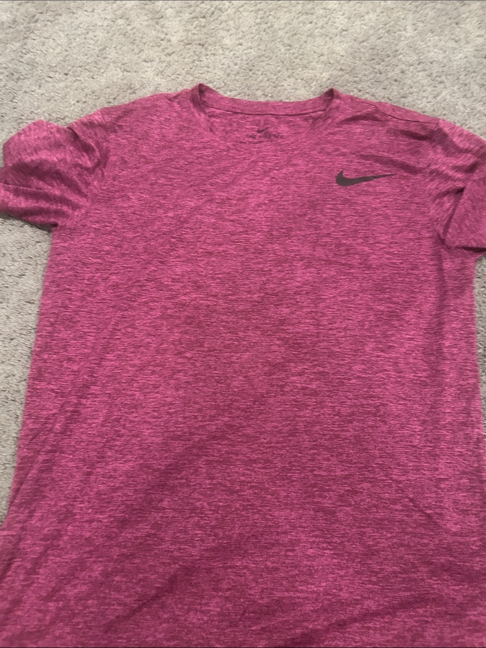 Nike Women's Pink Heather Short Sleeve Performance Tee